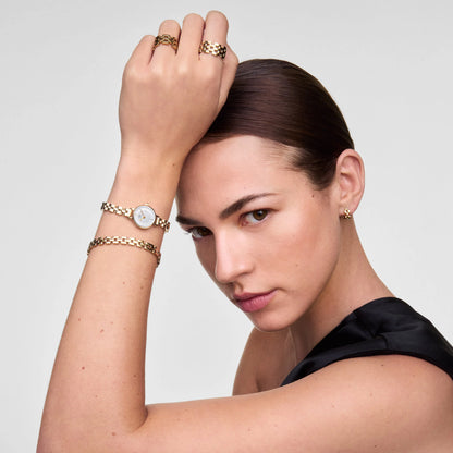 Daniel Wellington Petite Mini Arch 3-link White Gold DW00100855