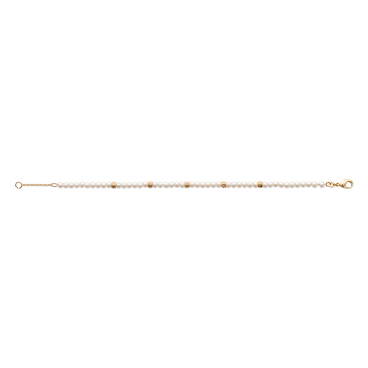 Amèlie 18ct Gold-Plated Pearl Bracelet 87390218