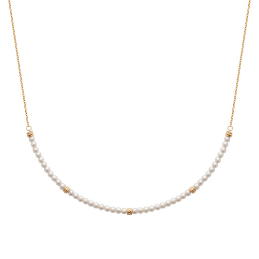 Amèlie 18ct Gold-Plated  Pearl Necklace 87390245