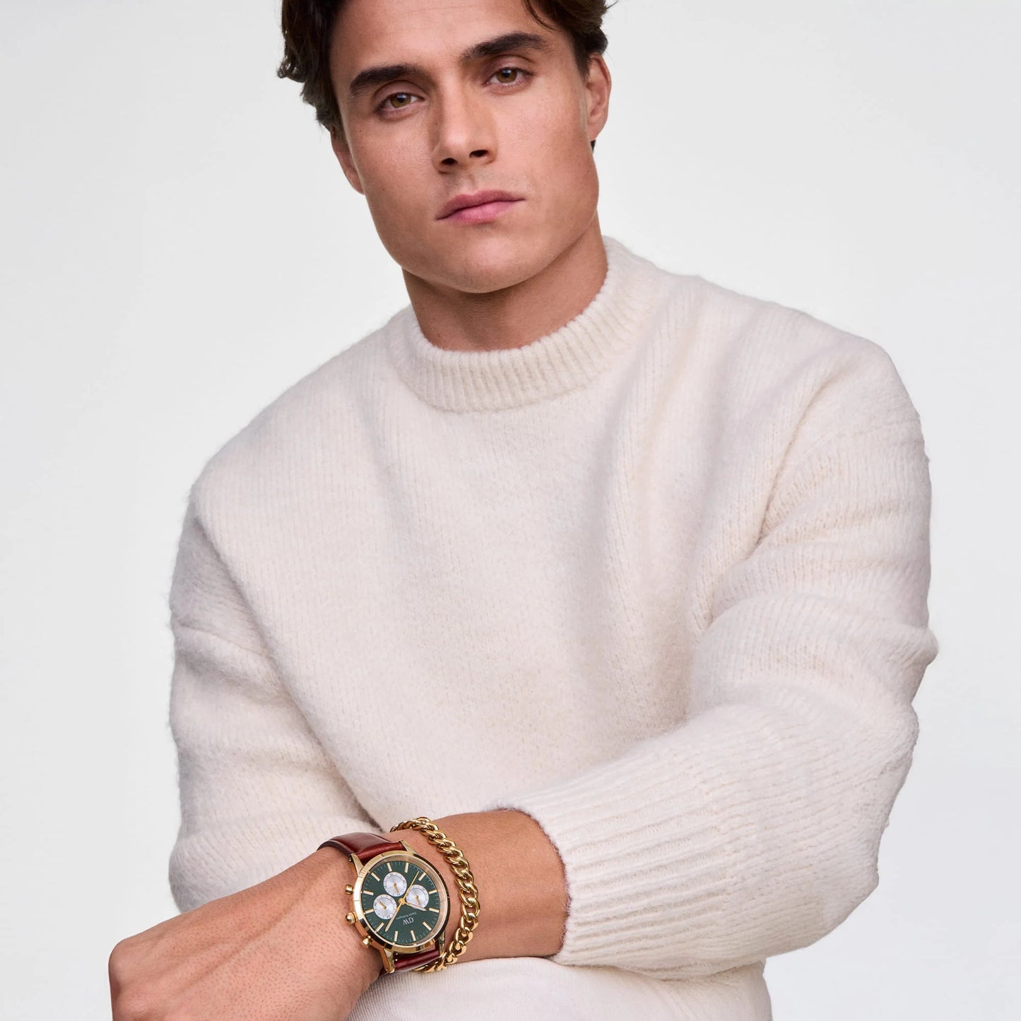 Daniel Wellington Iconic Chronograph St Mawes Emerald Panda Gold DW00100876