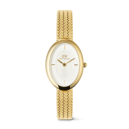 Daniel Wellington Juliette Braided Mesh White Sunray Gold DW00100882