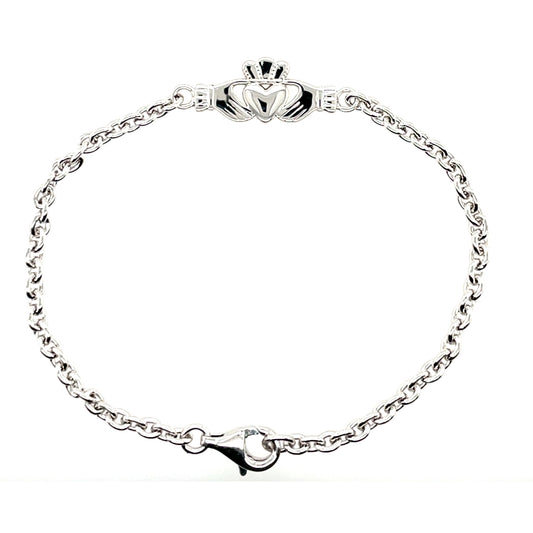 Sterling Silver Claddagh Bracelet SB8948