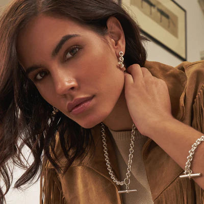 ChloBo T-Bar Anchor Chain T-Bar Necklace