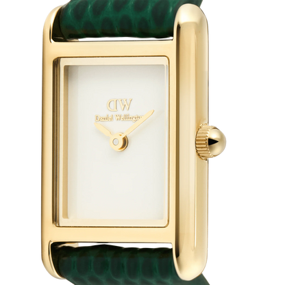 Daniel Wellington Bound Mini Green Lizard Gold DW00100906