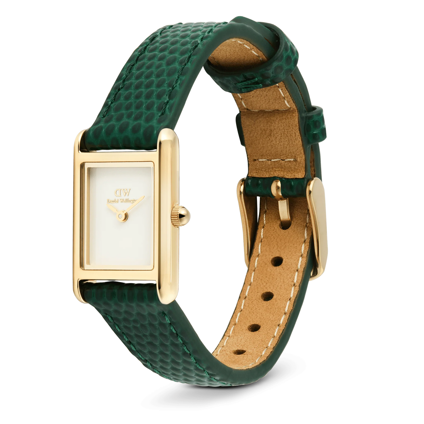 Daniel Wellington Bound Mini Green Lizard Gold DW00100906