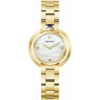 BULOVA LADIES RUBAIYAT GOLD WATCH 97L181
