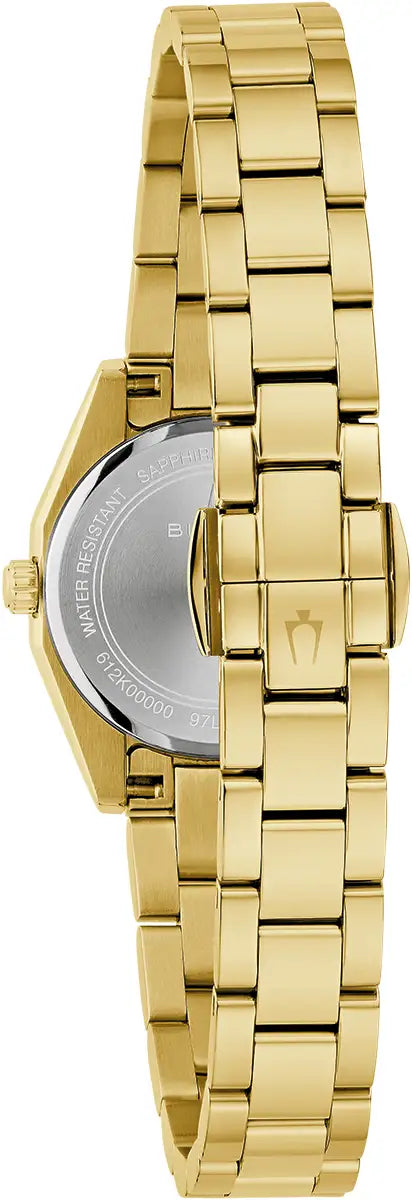 BULOVA LADIES SURVEYOR MINI GOLD WATCH 97L190