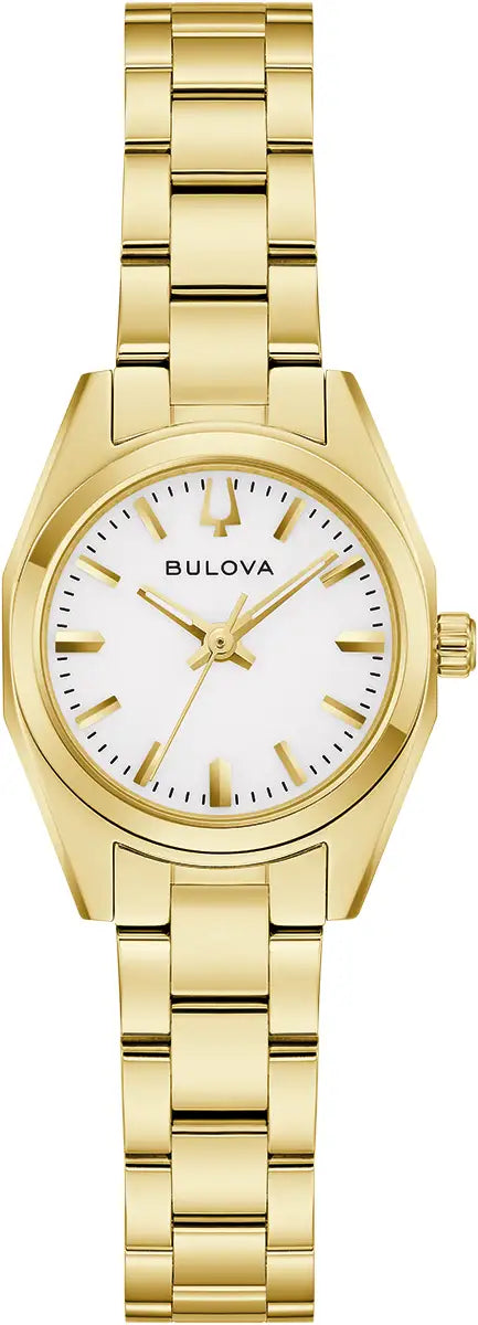 BULOVA LADIES SURVEYOR MINI GOLD WATCH 97L190