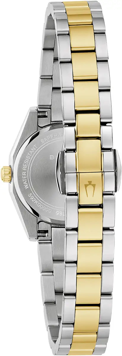 BULOVA LADIES SURVEYOR MINI TWO-TONE WATCH 98L329