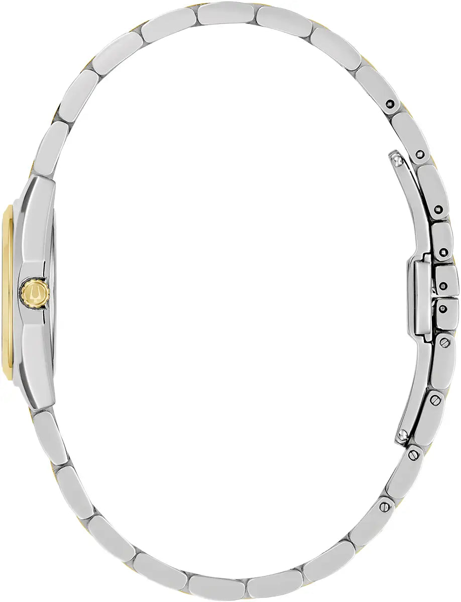 BULOVA LADIES SURVEYOR MINI TWO-TONE WATCH 98L329