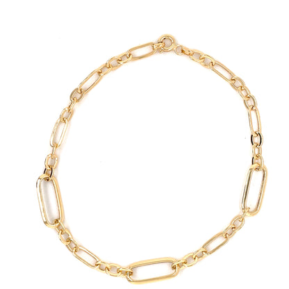 9ct Gold Paperlink Bracelet GB454