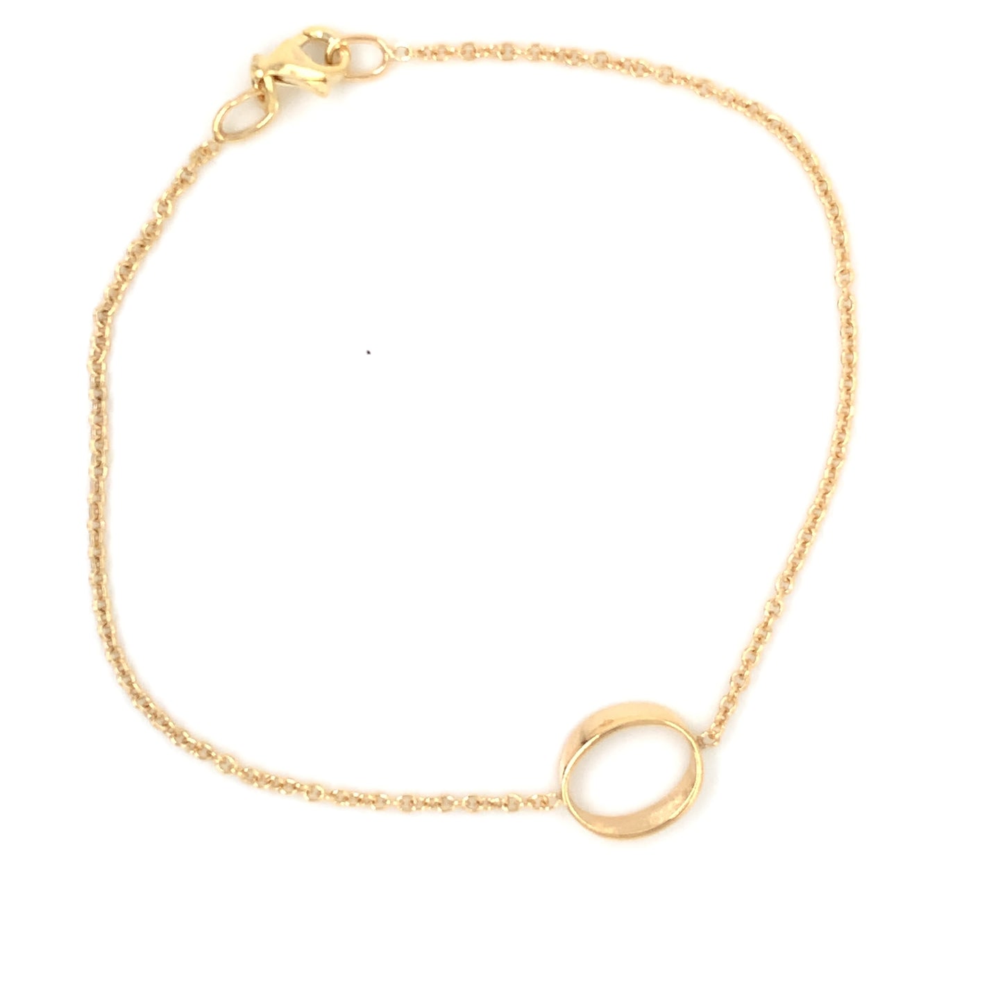 9ct Gold Oval Necklace & Bracelet Set GN181