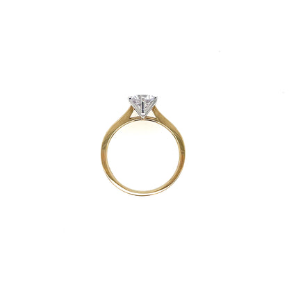 9ct Gold CZ Solitaire Ring GRZ378