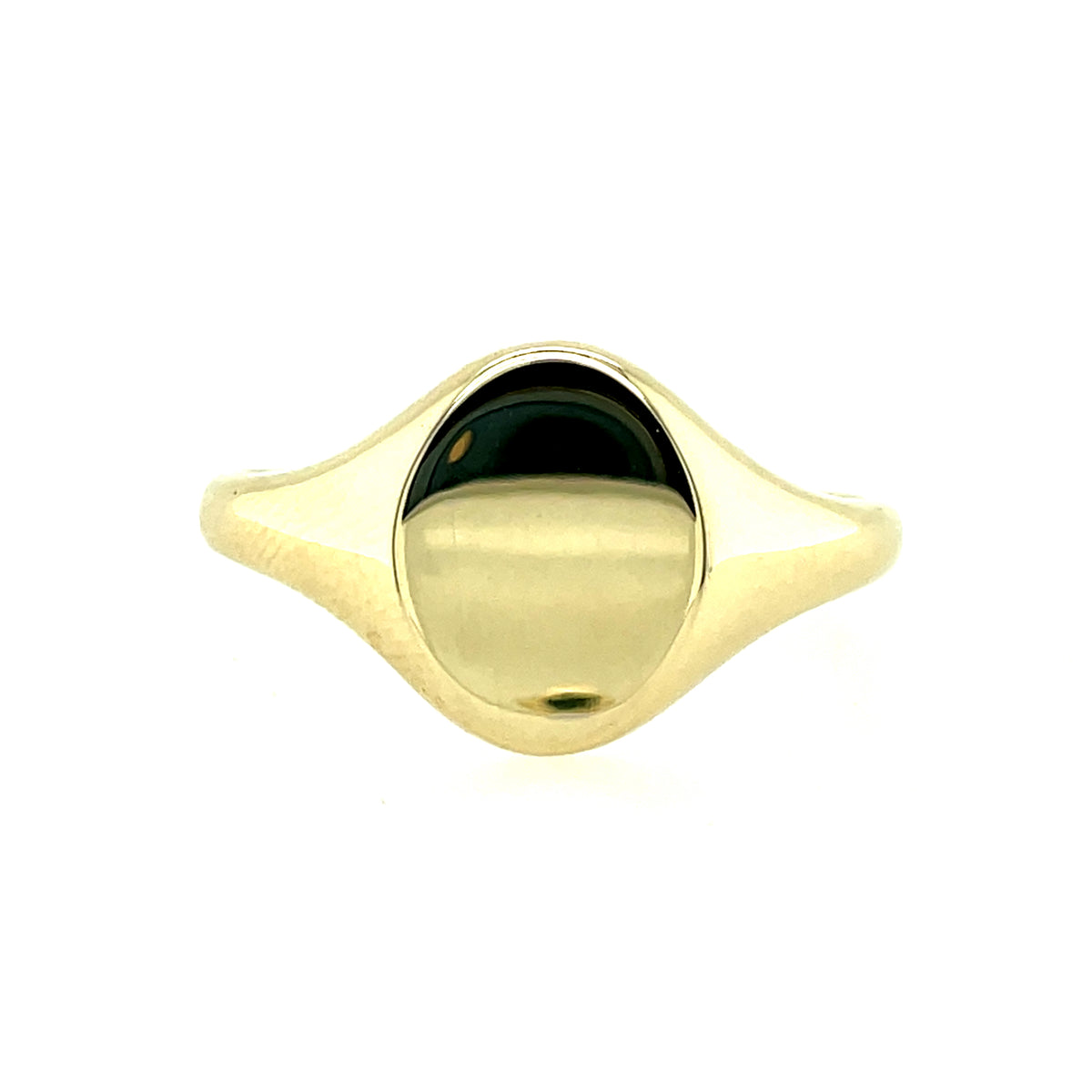 9ct Gold Oval Signet Ring GR536