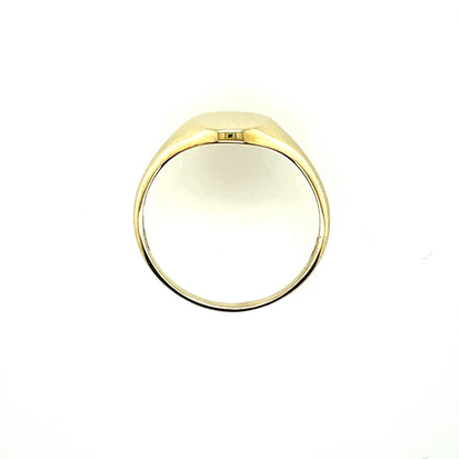 9ct Gold Oval Signet Ring GR536