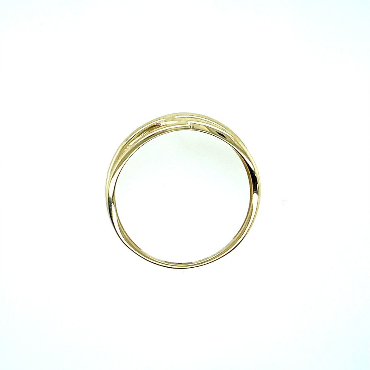 9ct Gold Criss Cross Ring GR537