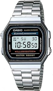 Casio Collection  Silver Digital Watch A168WA-1YES