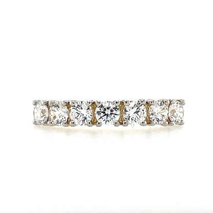 9ct Gold CZ 7-stone Eternity Ring GRA136