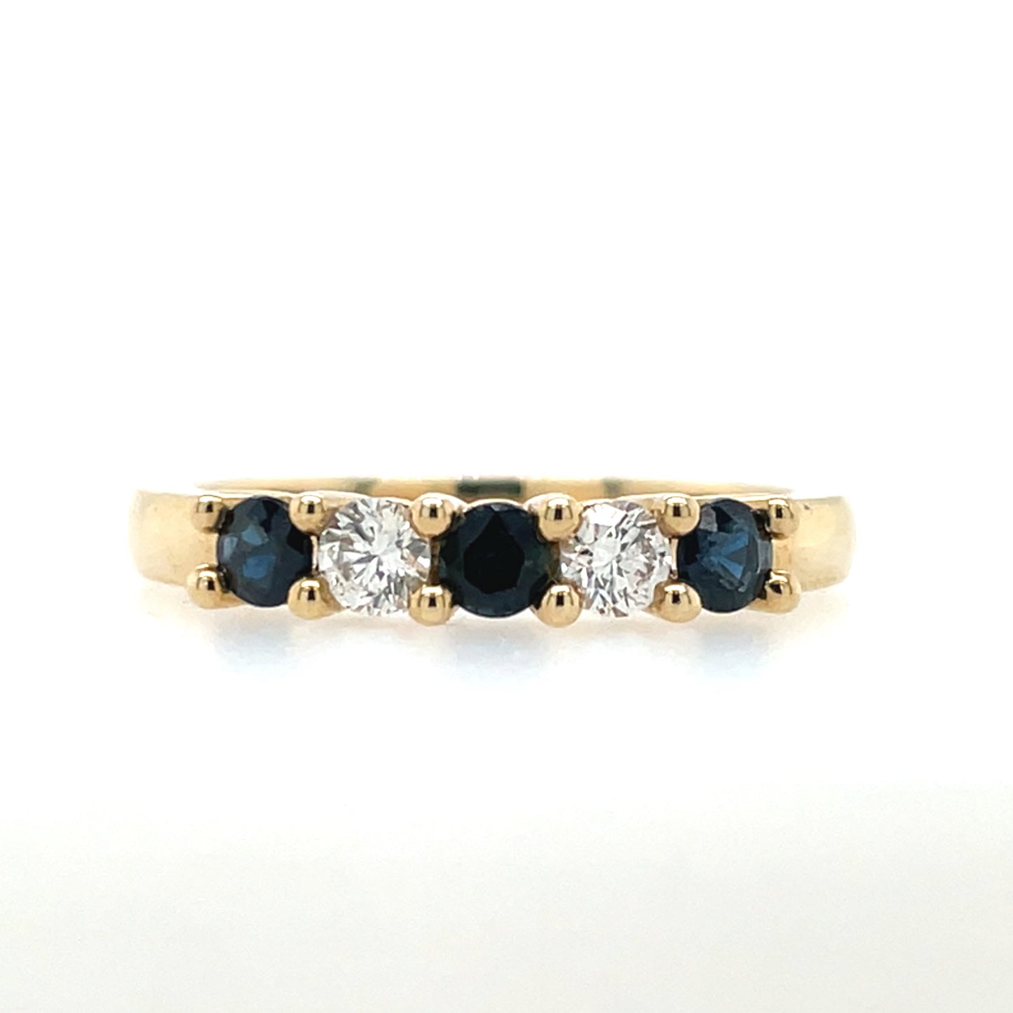 9ct Gold Sapphire & Diamond Eternity Ring GRS202