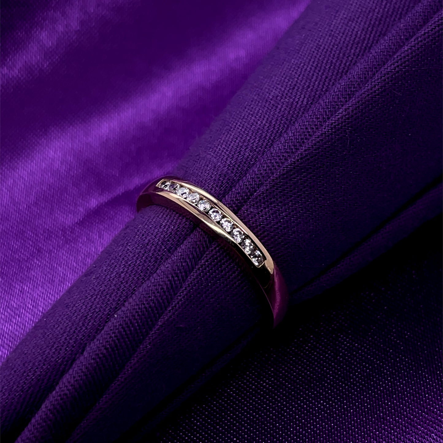 9ct Gold 3mm CZ Channel-set Eternity Ring GRA106