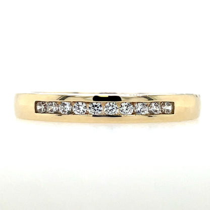 9ct Gold 3mm CZ Channel-set Eternity Ring GRA106