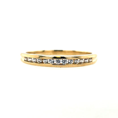9ct Gold CZ Channel-set Eternity Ring GRA127