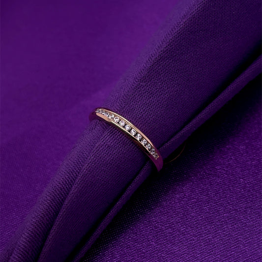 9ct Gold CZ Channel-set Eternity Ring GRA127