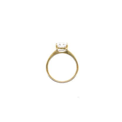 9ct Gold CZ Rectangular Ring GRZ374