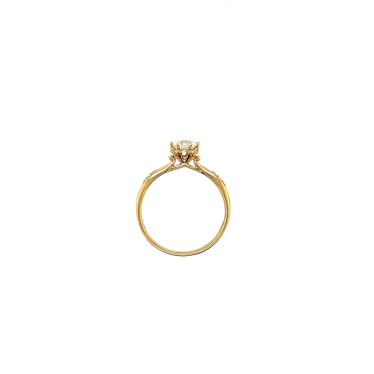 9ct Gold CZ Solitaire Ring GRZ351