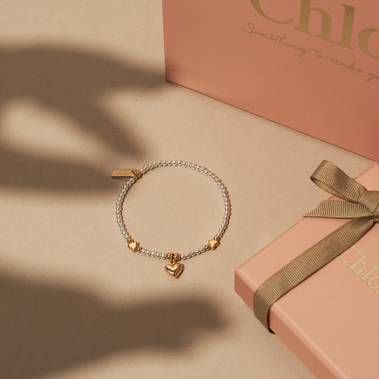 ChloBo Silver/Gold plated Golden Moments of Love Bracelet