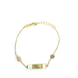 9ct Gold Maid's Identity Charm Bracelet GB406