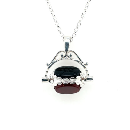 Sterling Silver 3-Way Spinning Fob Pendant BU1428.46
