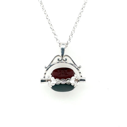 Sterling Silver 3-Way Spinning Fob Pendant BU1428.46