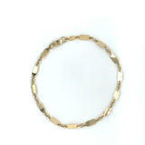 9ct Gold Flat Link Bracelet GB401