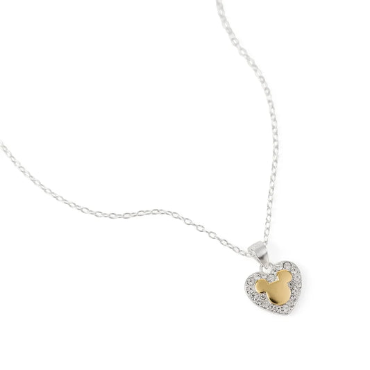 Disney Mickey Mouse Crystal Heart Necklace C903188