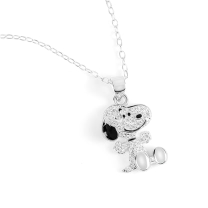 Disney Snoopy Silver CZ Necklace C904552