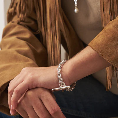 ChloBo T-Bar Anchor Chain T-Bar Bracelet