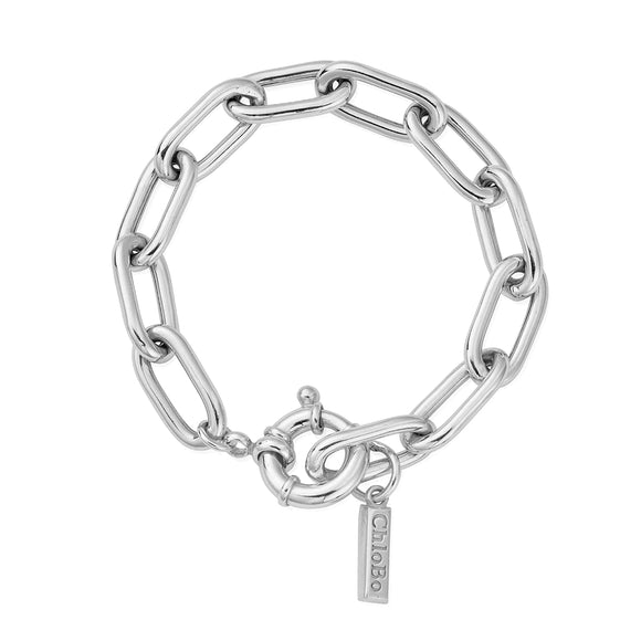 ChloBo Sterling Silver Chunky Link Bracelet