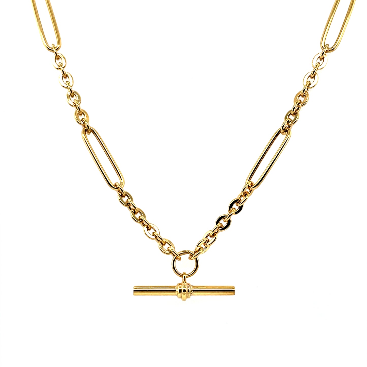 9ct Gold Paperlink T-Bar Chain GC733