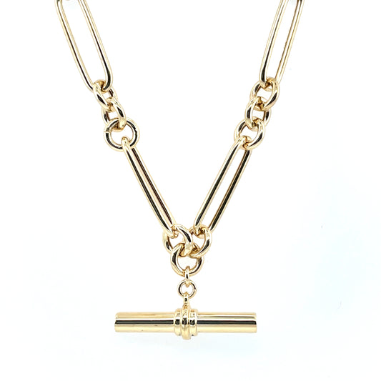 9ct Gold Figarolo T-Bar Chain GC763