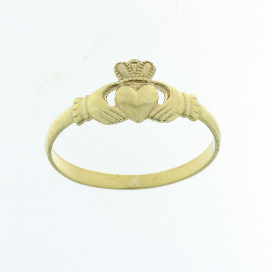 9ct Gold Ladies Light Claddagh Ring CLR11