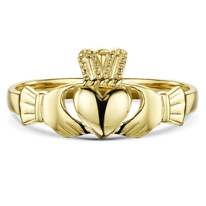 9ct Gold Ladies Claddagh Ring CLR20Y9