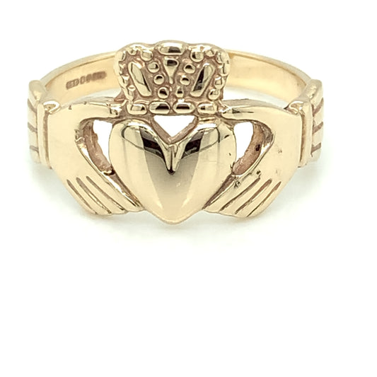 9ct Gold Men's XHY Claddagh Ring CR30