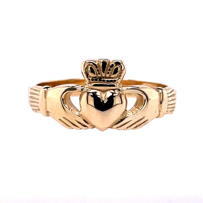 9ct Gold Ladies Claddagh Ring GR453