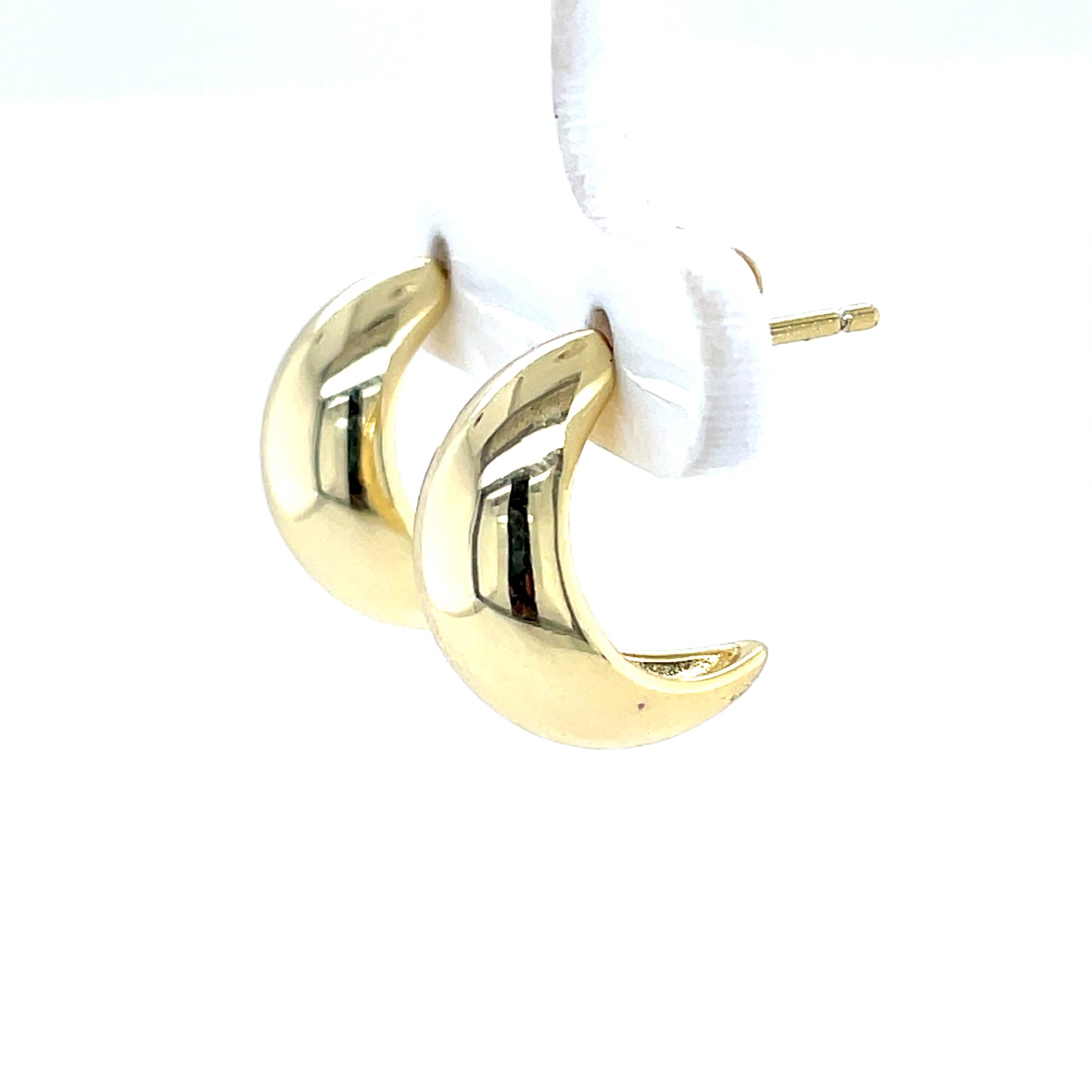 Sterling Silver Gold-plated 15mm Raindrop Stud Earrings CSE439
