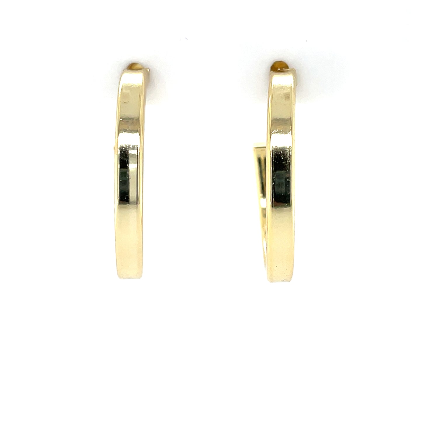 Sterling Silver Gold-plated 20mm Hoop Earrings CSE447