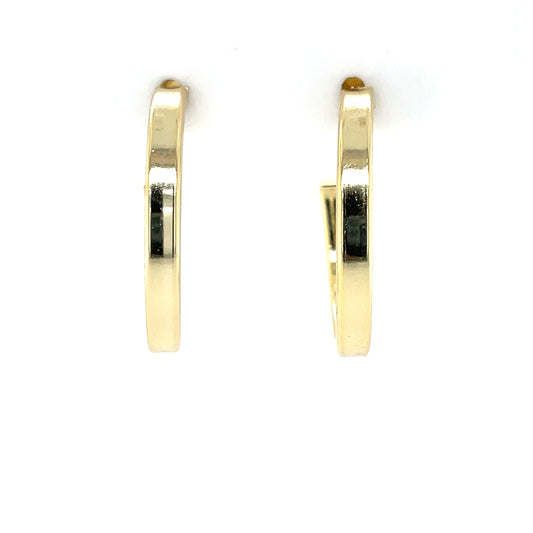 Sterling Silver Gold-plated 20mm Hoop Earrings CSE447