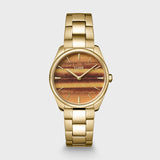 CLUSE Féroce Petite Watch Steel Tiger's Eye, Gold Colour CW11218
