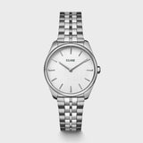 CLUSE Féroce Petite Watch Steel, Silver Linen, Silver Colour CW11219