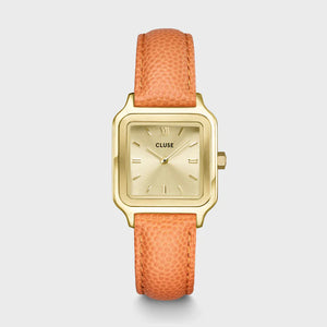 CLUSE Gracieuse Petite Watch Leather, Apricot Lizard, Gold Colour CW11808
